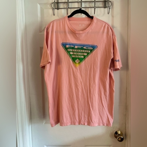 Columbia Tops - columbia pfg t shirt Women’s Xl Bubblegum Pink Large Logo
